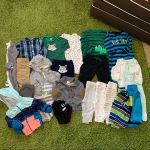 Lot of 21 Baby Boys Winter Clothes, 6-9 Months